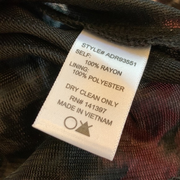 Astr Floral High Low Ruffle Halter Dress Black Size XS WORN ONCE - Picture 8 of 9